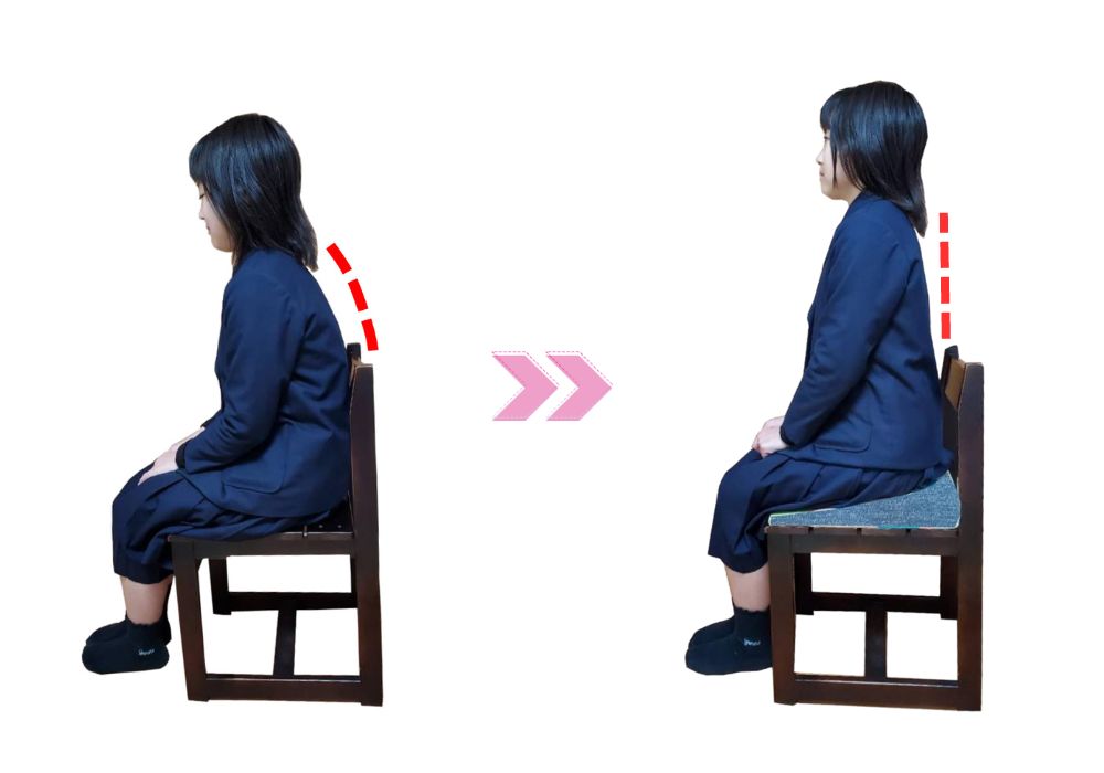 姿勢改善クッション（ループ付）実用新案登録済 | ラインナップ | マインドフルネスdays 有限会社エール