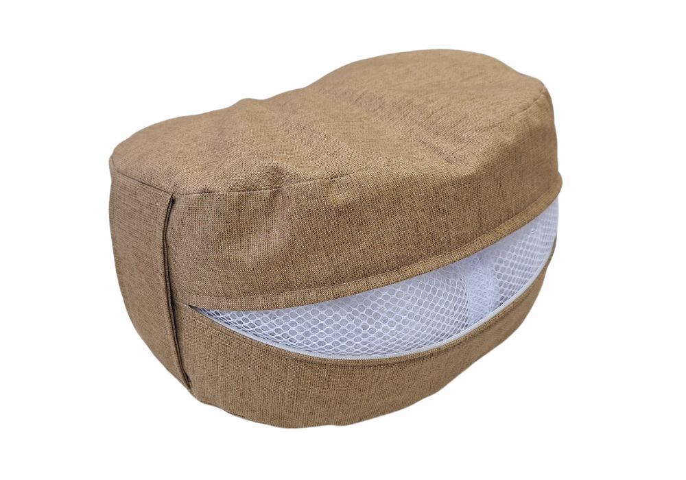 姿勢も良くなる正座クッション ロゼッタ・ベージュ　(取っ手付) 関連画像4 | 商品紹介 | マインドフルネスdays 有限会社エール