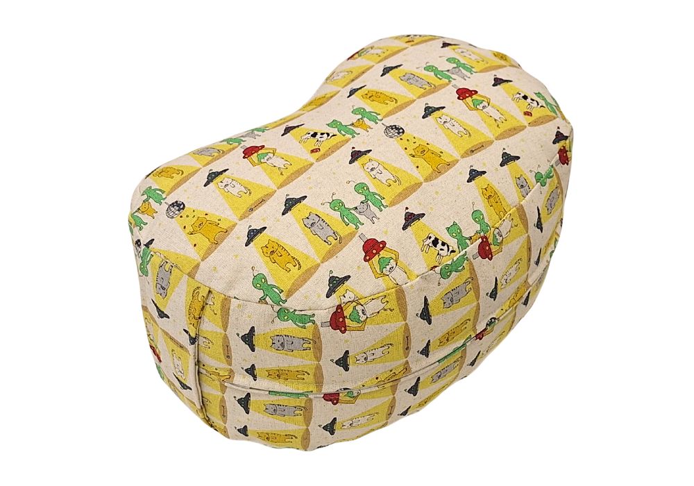 姿勢も良くなる正座クッション さらわれ猫・キナリ　(取っ手付) メイン画像 | 商品紹介 | マインドフルネスdays 有限会社エール